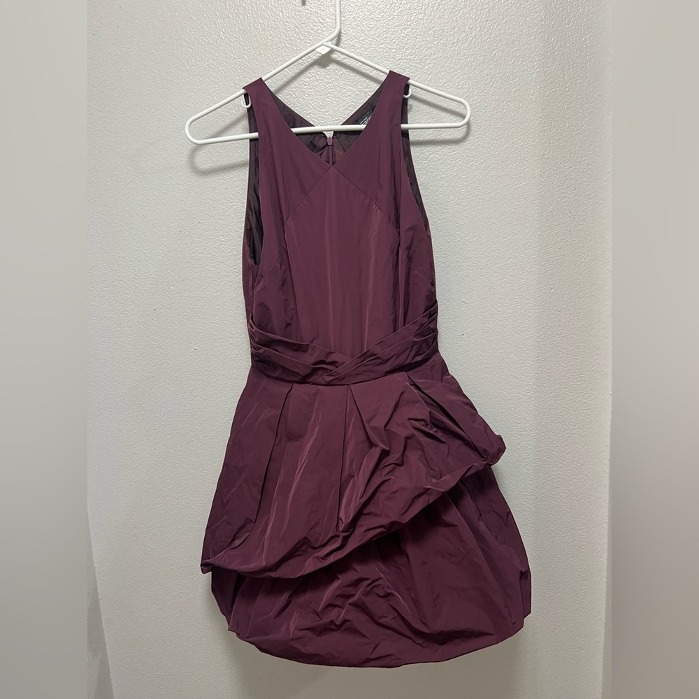 kate spade Saturday double bubble Plum Sleeveless taffeta Cocktail Dress